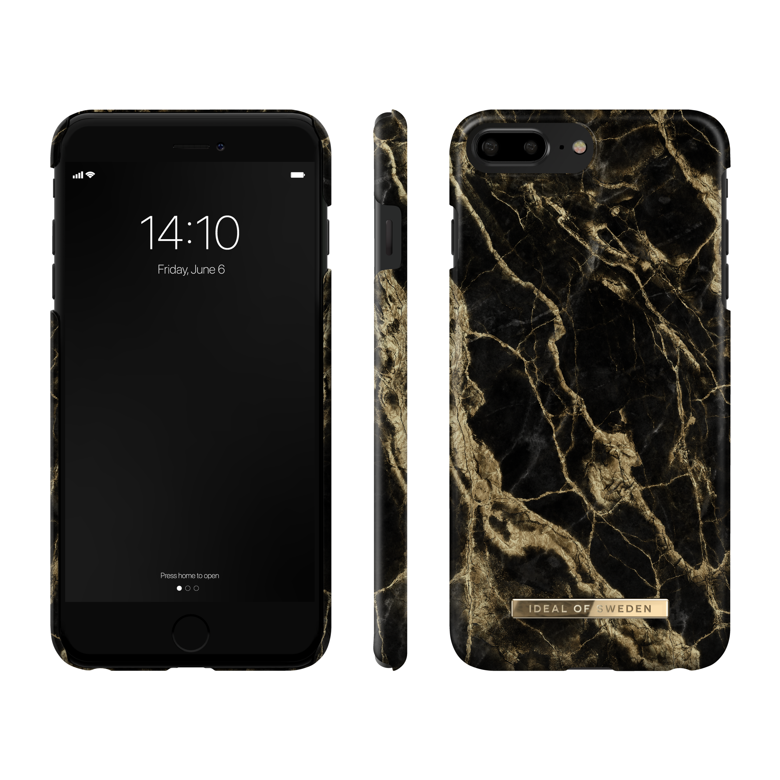 iPhone 6+/7+/8+ iDeal Of Sweden nugarėlė Golden Smoke Marble - Image 2
