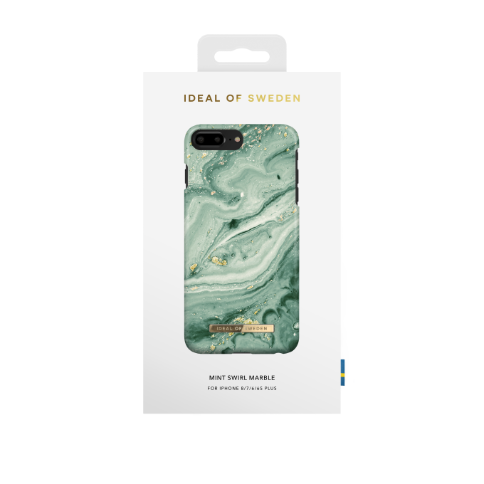 iPhone 6+/7+/8+ iDeal Of Sweden nugarėlė Mint Swirl Marble