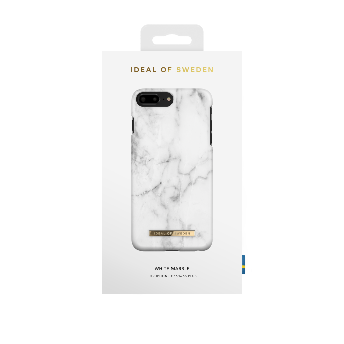 iPhone 6+/7+/8+ iDeal Of Sweden nugarėlė White Marble