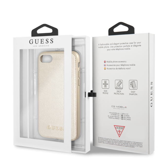 iPhone 6/7/8/SE 2020 aukso spalvos GUESS nugarėlė GUHCI8IGLGO