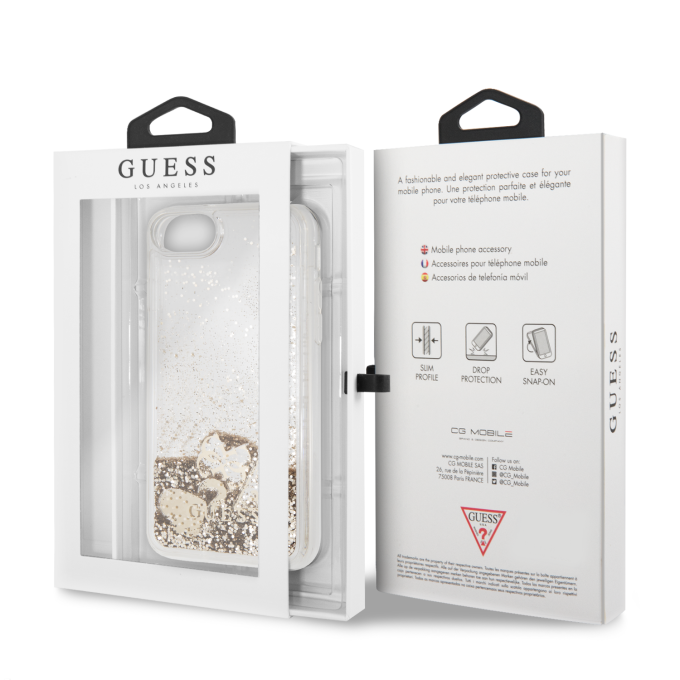 iPhone 6/7/8/SE 2020 gold GUESS nugarėlė GUHCI8GLHFLGO
