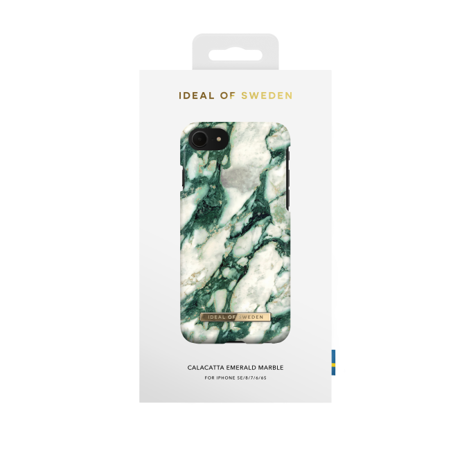 iPhone 6/7/8/SE 2020 iDeal Of Sweden nugarėlė Calacatta Emerald Marble