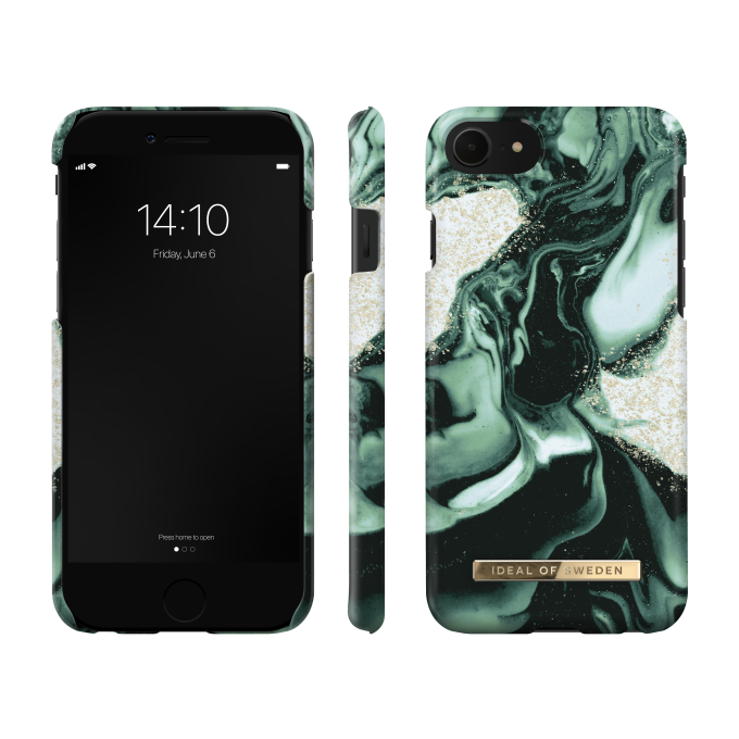 iPhone 6/7/8/SE 2020 iDeal Of Sweden nugarėlė Golden Olive Marble