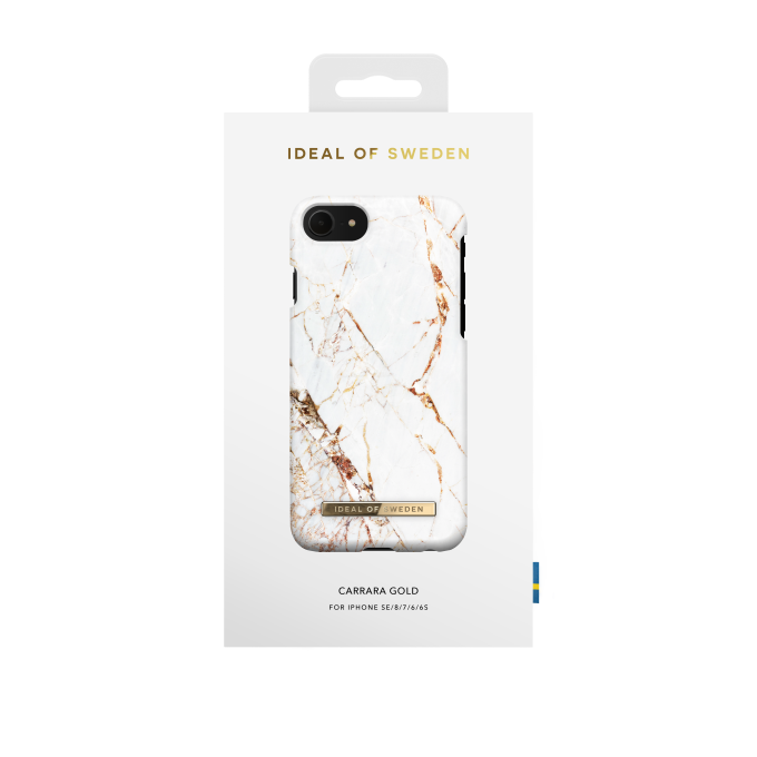 iPhone 6/7/8/SE 2020/SE 2022 iDeal Of Sweden nugarėlė Carrara Gold