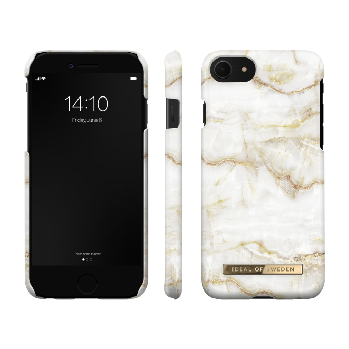 iPhone 6/7/8/SE 2020/SE 2022 iDeal Of Sweden nugarėlė Golden Pearl Marble