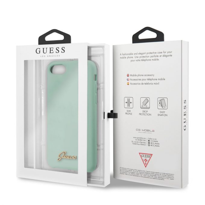 iPhone 7/8/SE 2020 mėtos sp. GUESS nugarėlė GUHCI8LSLMGGR