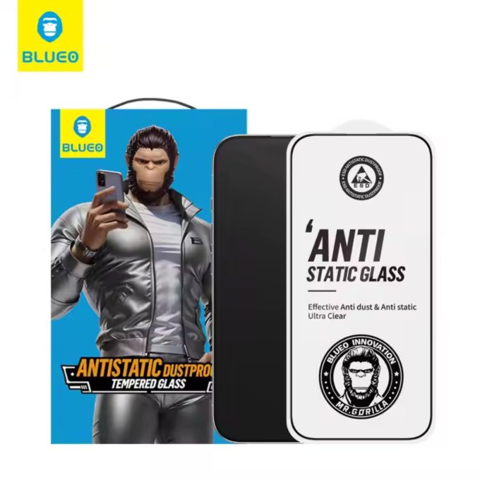 iPhone 7/8/SE 2020/SE 2022 black pilnas Mr. Monkey 5D stiklas