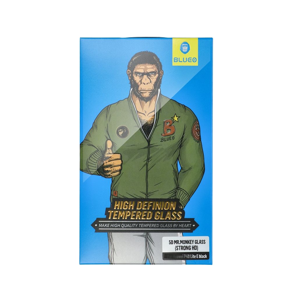 iPhone 7/8/SE 2020/SE 2022 black pilnas Mr. Monkey 5D stiklas - Image 4