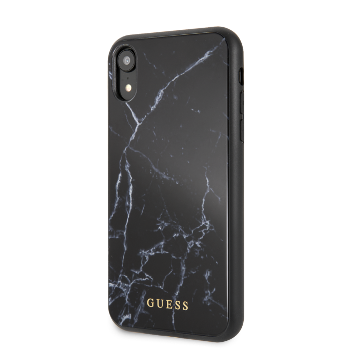 iPhone XR juoda GUESS nugarėlė GUHCI61HYMABK