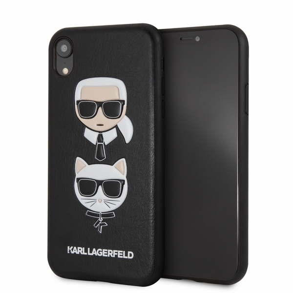 iPhone XR juoda KARL LAGERFELD nugarėlė KLHCI61KICKC