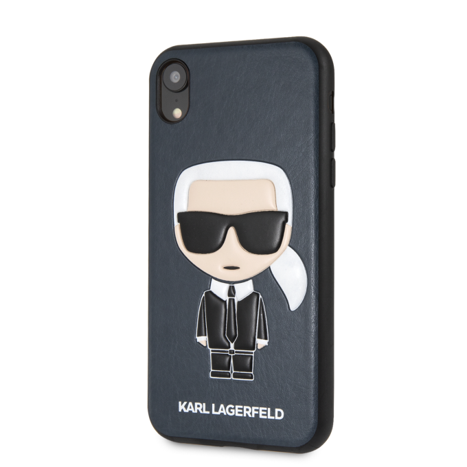 iPhone XR mėlyna KARL LAGERFELD nugarėlė KLHCI61IKPUBL