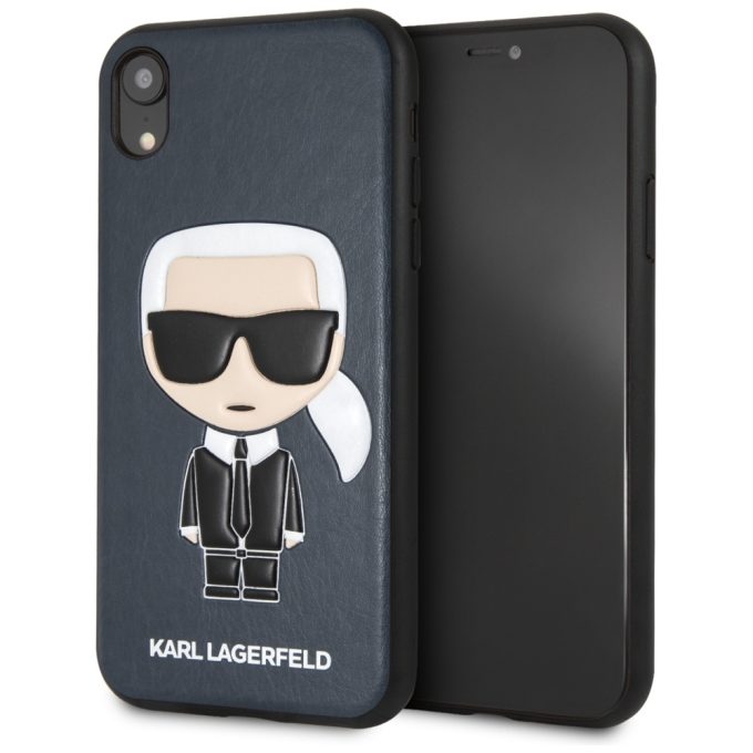 iPhone XR mėlyna KARL LAGERFELD nugarėlė KLHCI61IKPUBL