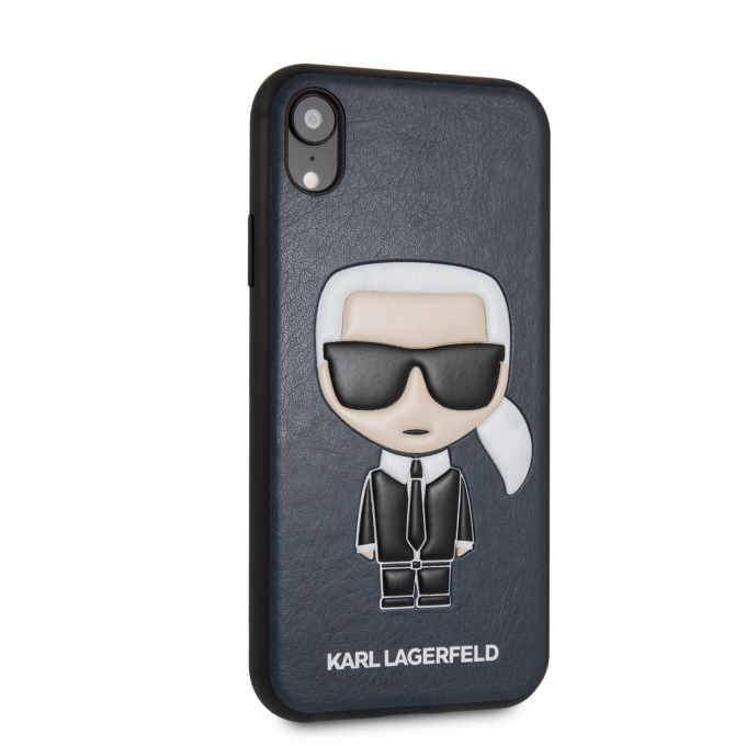 iPhone XR mėlyna KARL LAGERFELD nugarėlė KLHCI61IKPUBL