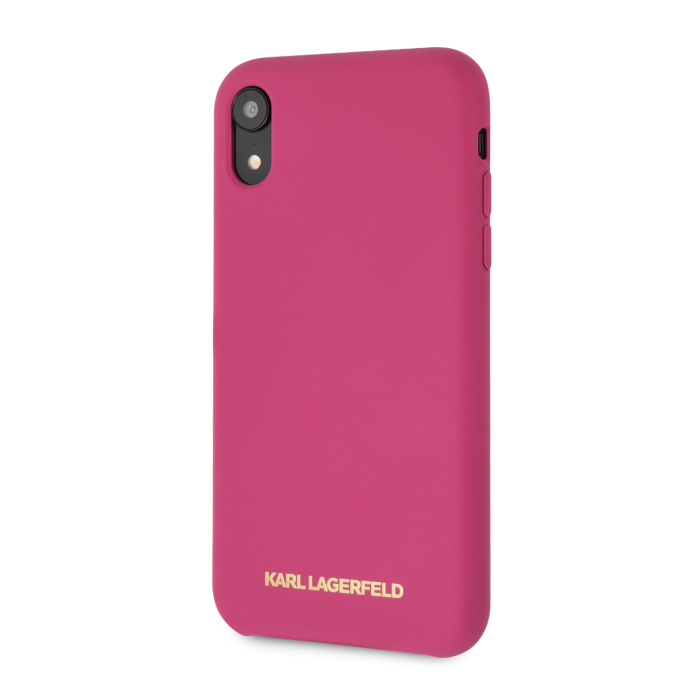 iPhone XR rožinė KARL LAGERFELD nugarėlė KLHCI61SLROG
