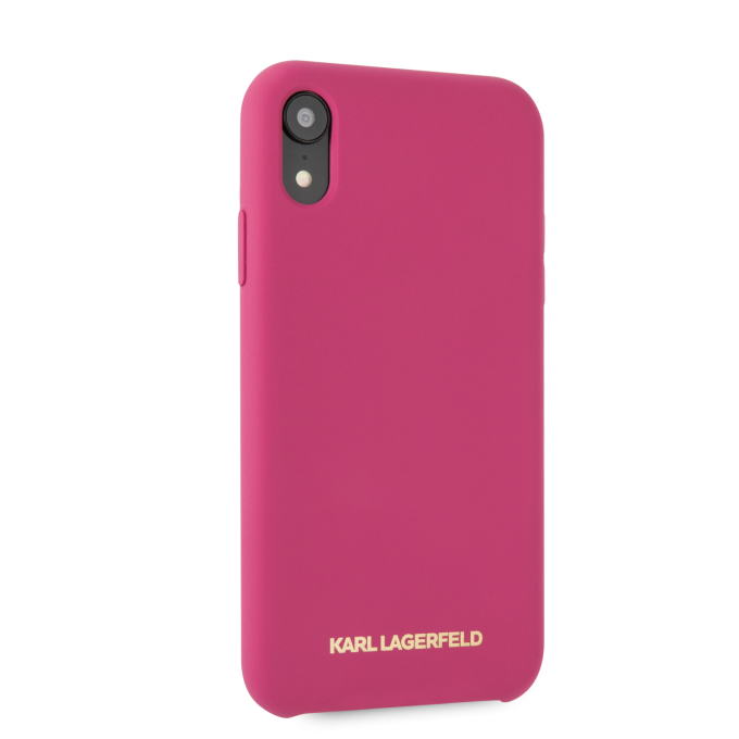 iPhone XR rožinė KARL LAGERFELD nugarėlė KLHCI61SLROG