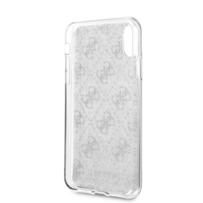 iPhone XR sidabro spalvos GUESS nugarėlė GUHCI61PCU4GLSI