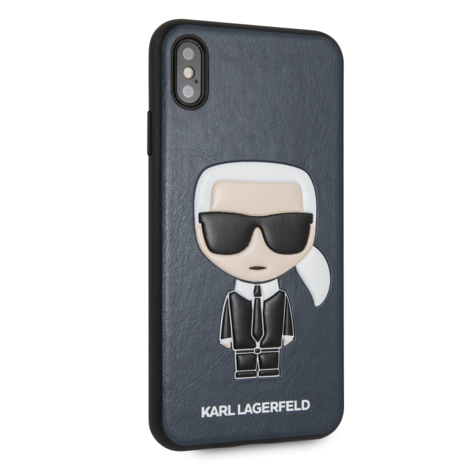 iPhone XS MAX mėlyna KARL LAGERFELD nugarėlė KLHCI65IKPUBL