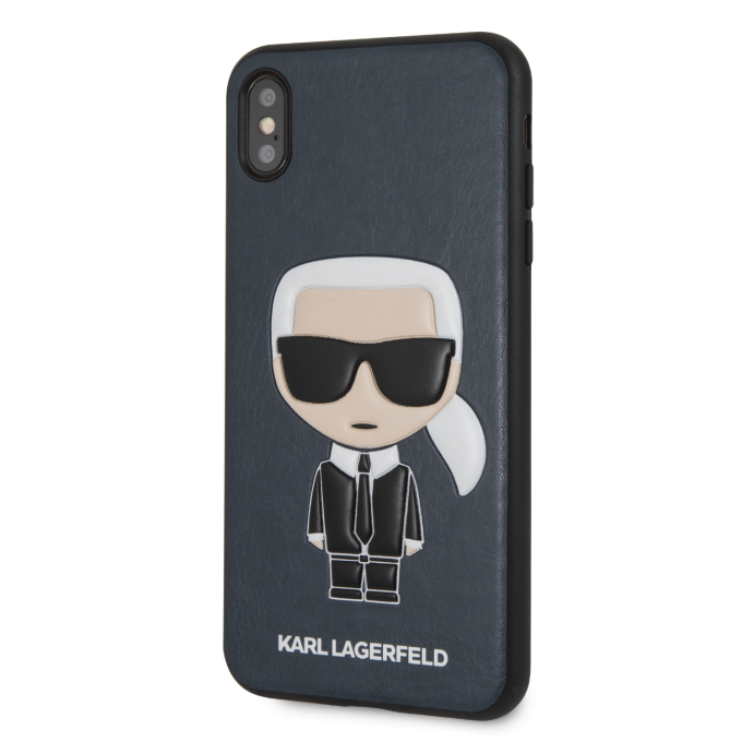 iPhone XS MAX mėlyna KARL LAGERFELD nugarėlė KLHCI65IKPUBL
