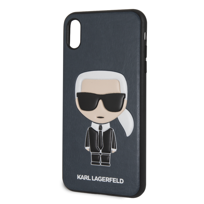 iPhone XS MAX mėlyna KARL LAGERFELD nugarėlė KLHCI65IKPUBL