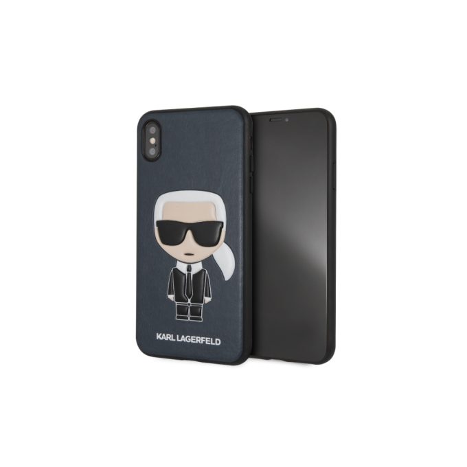 iPhone XS MAX mėlyna KARL LAGERFELD nugarėlė KLHCI65IKPUBL