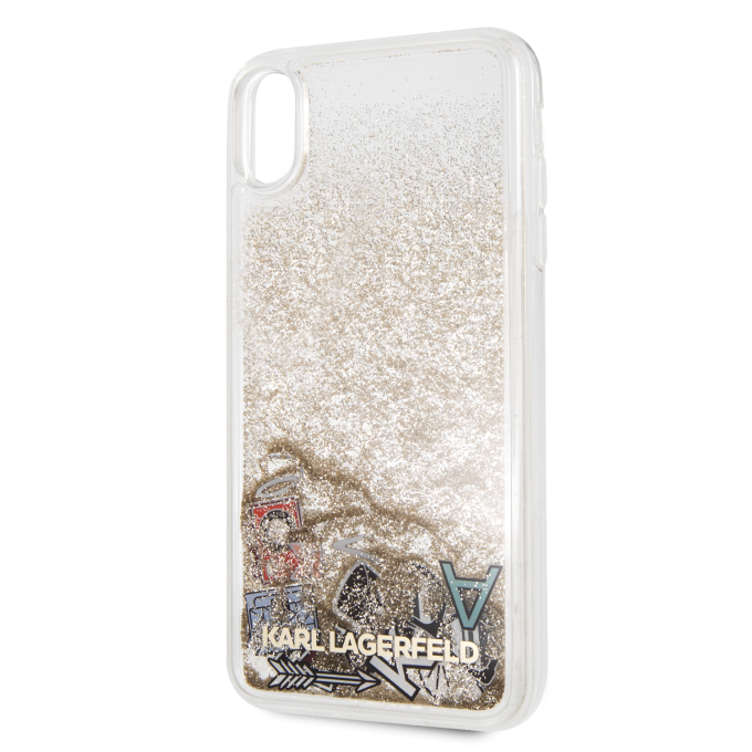 iPhone XS MAX water aukso spalvos KARL LAGERFELD nugarėlė KLHCI65KSICGO