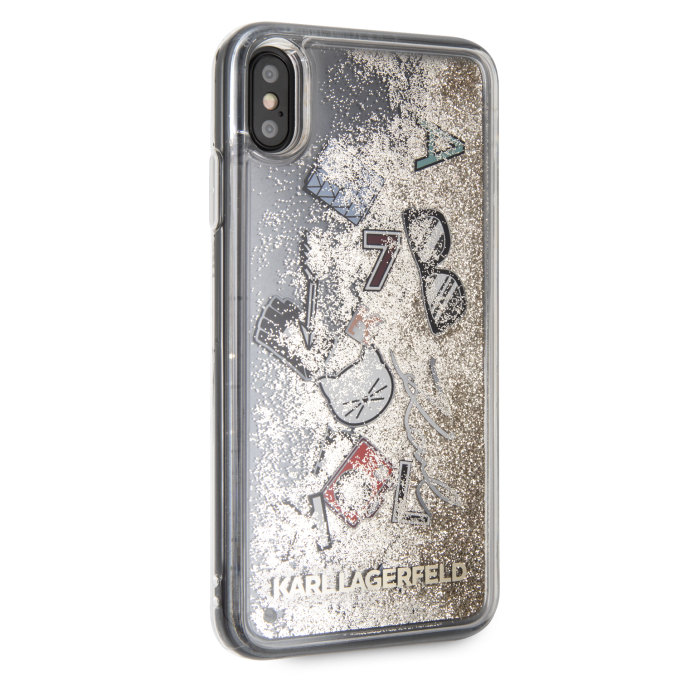 iPhone XS MAX water aukso spalvos KARL LAGERFELD nugarėlė KLHCI65KSICGO