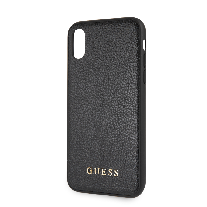 iPhone X/XS juoda GUESS nugarėlė GUHCPXIGLBK