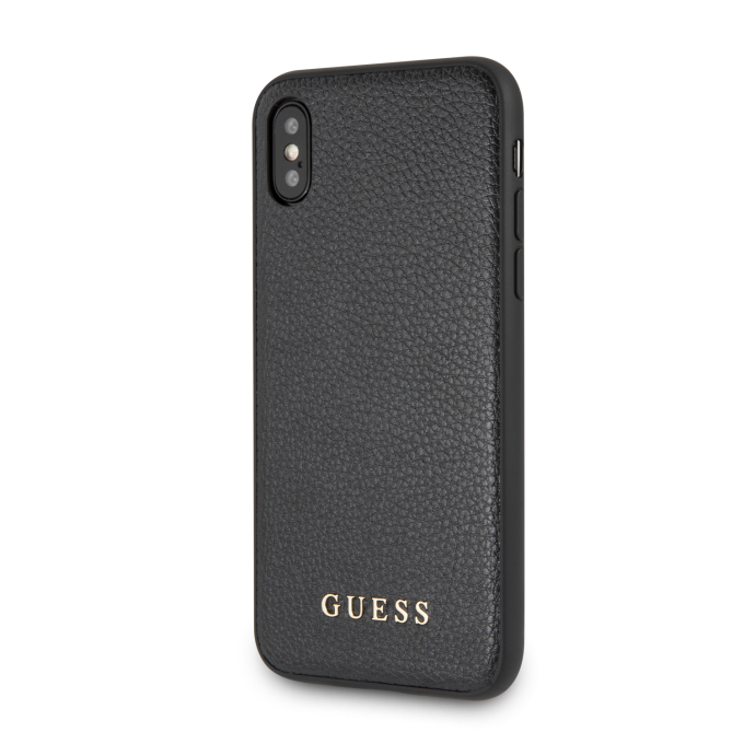 iPhone X/XS juoda GUESS nugarėlė GUHCPXIGLBK
