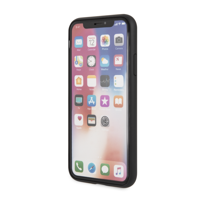 iPhone X/XS juoda GUESS nugarėlė GUHCPXIGLBK