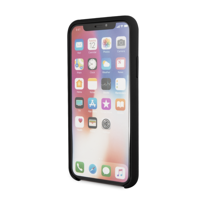 iPhone X/XS juoda GUESS nugarėlė GUHCPXLSGLBK