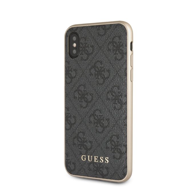 iPhone X/XS pilka GUESS nugarėlė GUHCPXG4GG