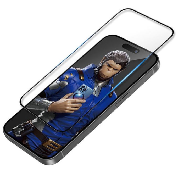 Samsung A52/A52 5G black pilnas Mr. Monkey 5D stiklas