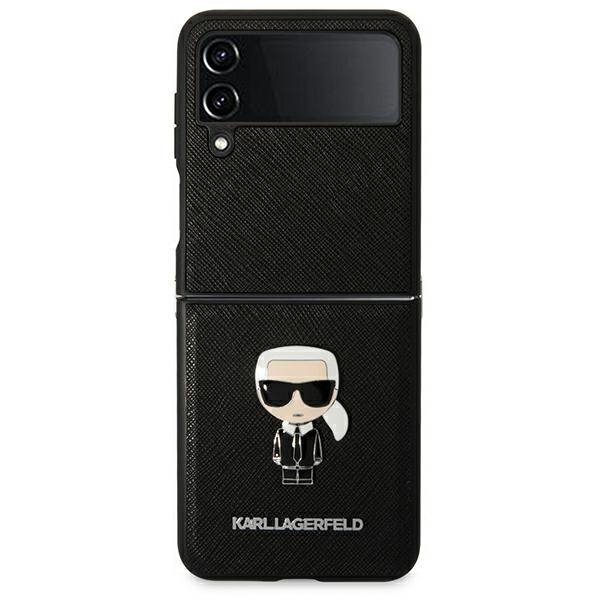 Samsung FLIP4 5G juoda KARL LAGERFELD nugarėlė KLHCZF4IKMSBK