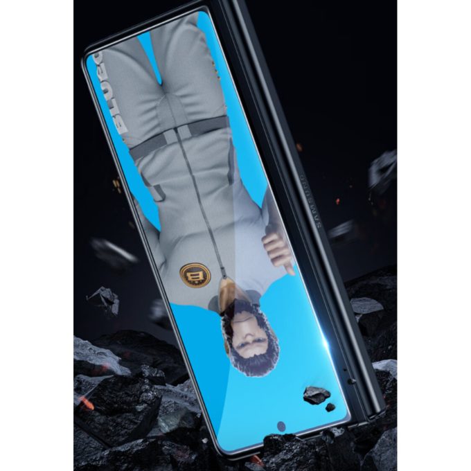 Samsung FOLD4 5G juodas pilnas Mr.Monkey 5D stiklas