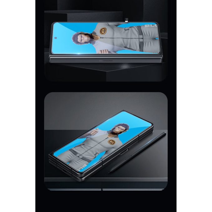 Samsung FOLD4 5G juodas pilnas Mr.Monkey 5D stiklas