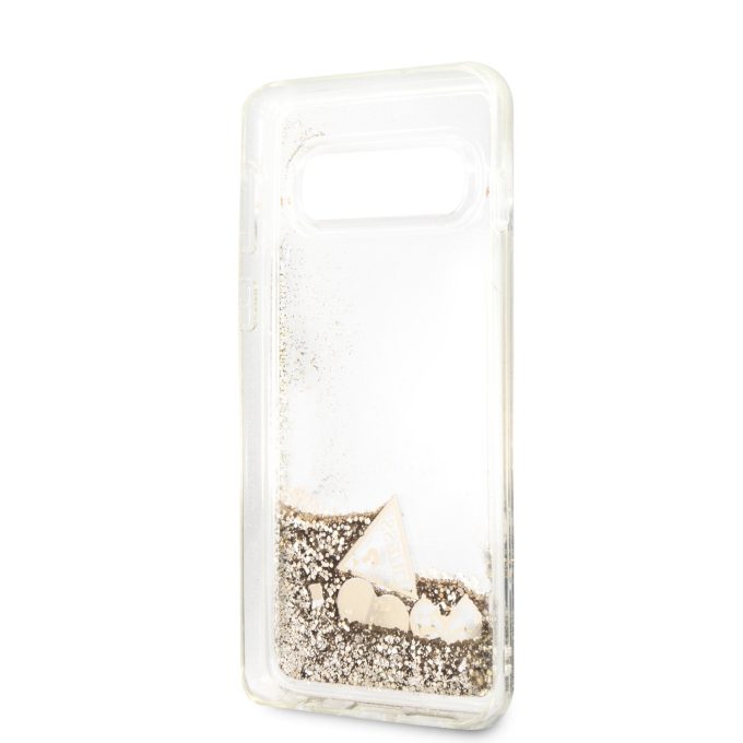 Samsung S10 gold GUESS nugarėlė GUHCS10GLHFLGO