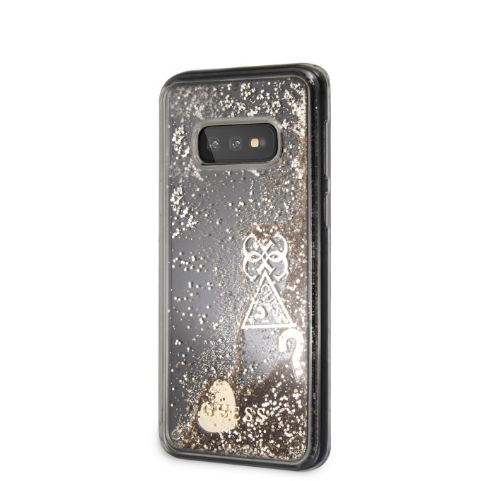 Samsung S10e aukso spalvos GUESS nugarėlė GUHCS10LGLHFLGO