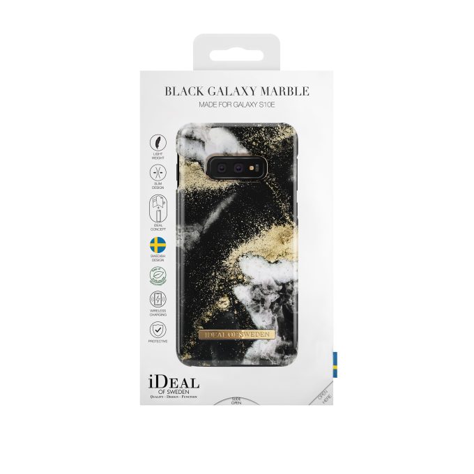 Samsung S10E iDeal Of Sweden nugarėlė Black Galaxy Marble