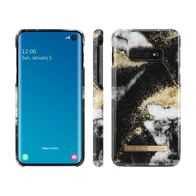 Samsung S10E iDeal Of Sweden nugarėlė Black Galaxy Marble