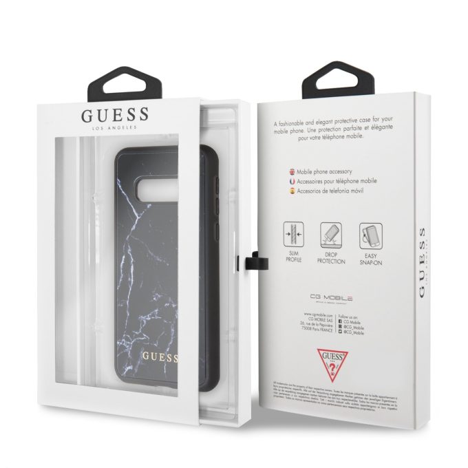 Samsung S10e juoda GUESS nugarėlė GUHCS10LHYMABK