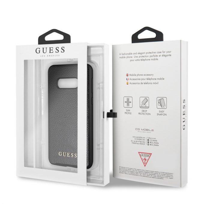 Samsung S10e juoda GUESS nugarėlė GUHCS10LIGLBK