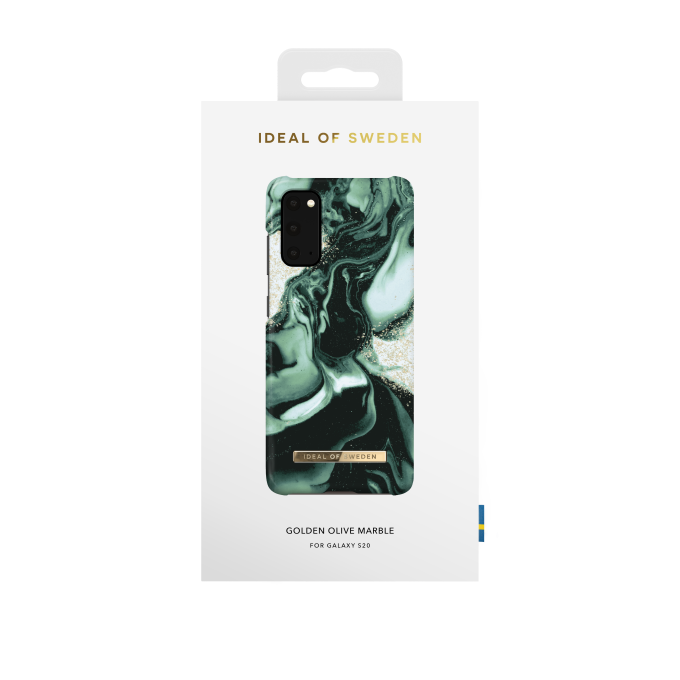 Samsung S20 iDeal Of Sweden nugarėlė Golden Olive Marble