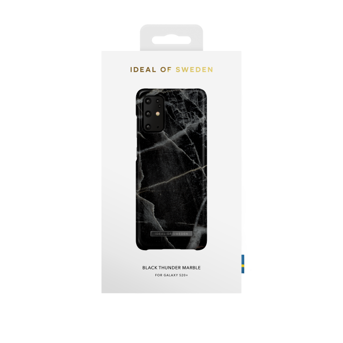Samsung S20+ iDeal Of Sweden nugarėlė Black Thunder Marble