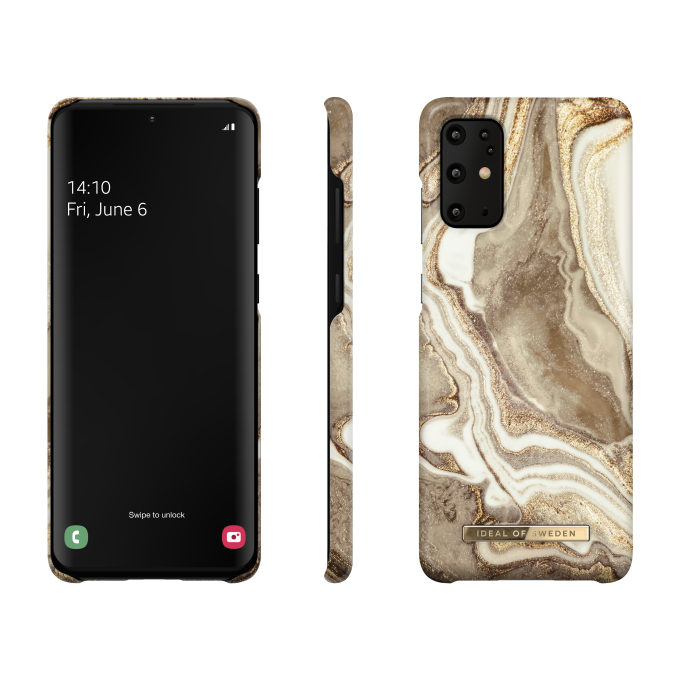 Samsung S20+ iDeal Of Sweden nugarėlė Golden Sand Marble