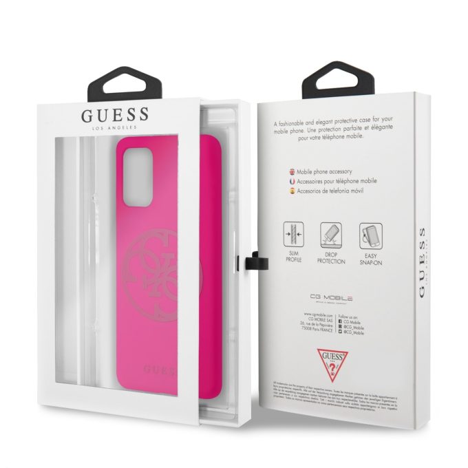 Samsung S20+ rožinė GUESS nugarėlė GUHCS67LS4GFU