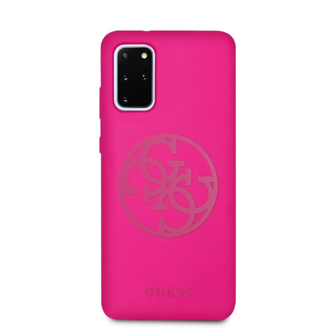 Samsung S20+ rožinė GUESS nugarėlė GUHCS67LS4GFU