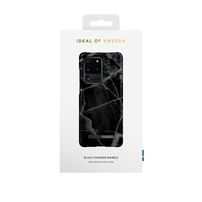 Samsung S20 ULTRA iDeal Of Sweden nugarėlė Black Thunder Marble