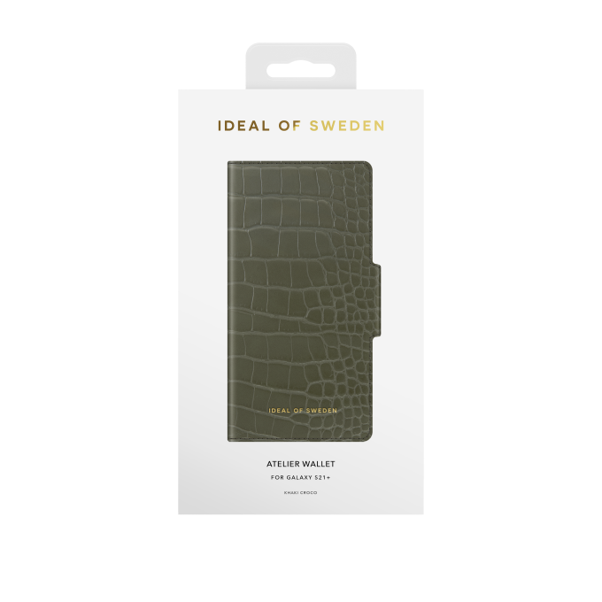 Samsung S21+ iDeal Of Sweden dėklas Khaki Croco
