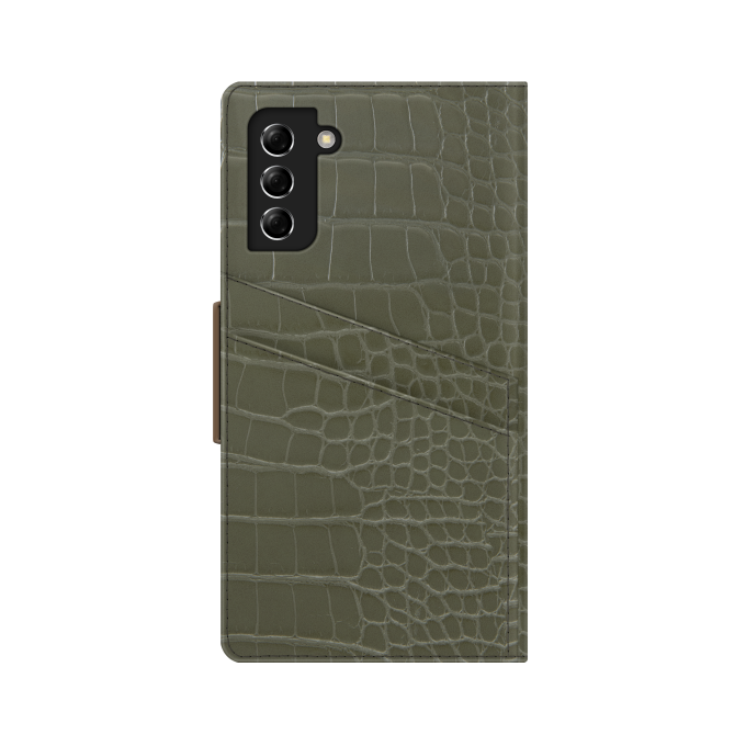 Samsung S21+ iDeal Of Sweden dėklas Khaki Croco