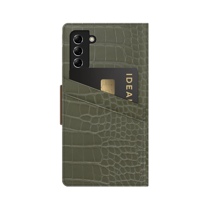 Samsung S21+ iDeal Of Sweden dėklas Khaki Croco